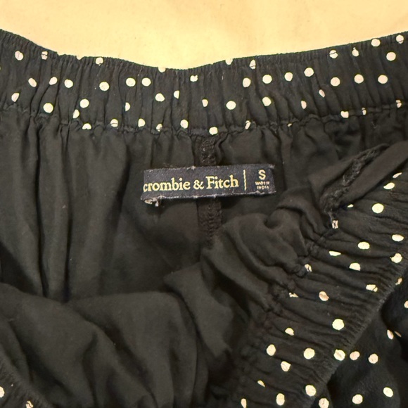Abercrombie & Fitch Navy and White Polka Dot Skirt and Top Set - Picture 3 of 4